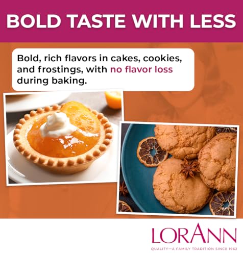 LorAnn Oils Orange Emulsion & Flavoring for Baking, 4 Fl Oz
