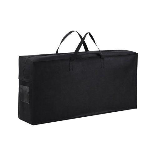 Folding Mattress Storage Bag, Carry Case for Trifold Memory Foam Mattress, Convenient Moving and Travel Storage (Fits4”Full Mattress, Black)