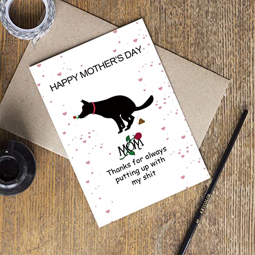 Funny Mother's Day Card for Dog Moms | Snarky Greeting Card