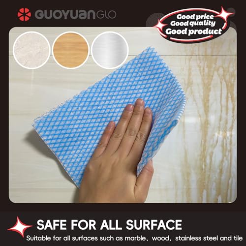 Heavy Duty Disposable Dish Cloths - 50 Pack, 15.75" x 13.78"