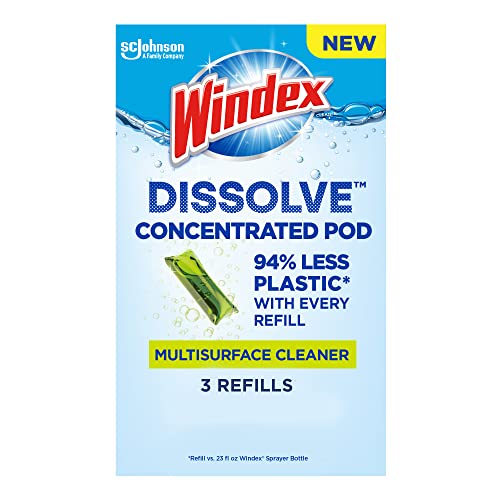 Windex Dissolve Concentrated Multisurface Cleaner Refill Pods, 3-Pack