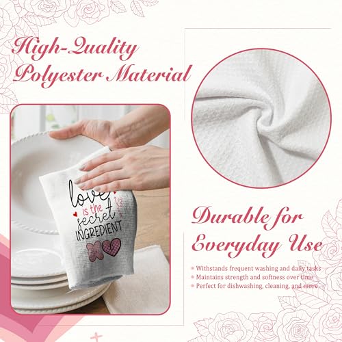 Heart-Themed Kitchen Towels - Perfect Valentine's Day Gift