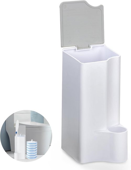 Clorox Toilet Wand Holder - Stylish White & Gray Design for Easy Storage and Access