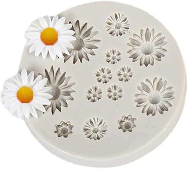 Mini Daisy Silicone Molds for Fondant & Cake Decoration