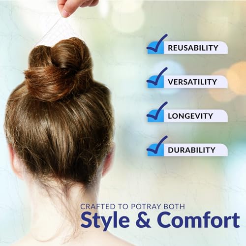 Light Brown Hair Nets – 100 Pcs 24" Stretchable for Women & Men