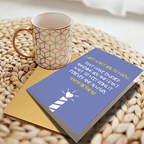 Funny Birthday Card for Husband, Wife, Boyfriend, Girlfriend