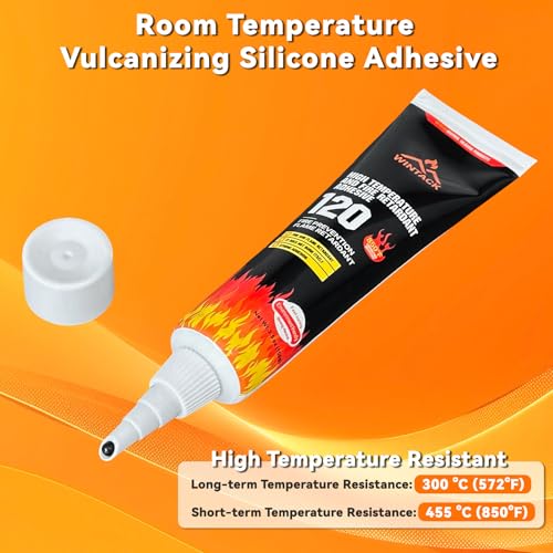 WINTACK High Heat Silicone Sealant for Wood Stove Doors - 100ml