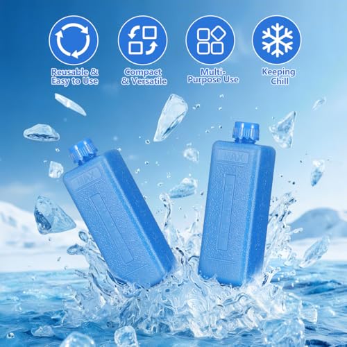 NOLITOY 8pcs Reusable Ice Packs for Coolers & Lunch Boxes