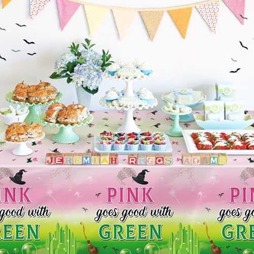 Princess Witch Hats Table Covers - 3 Pcs Disposable Halloween Decor