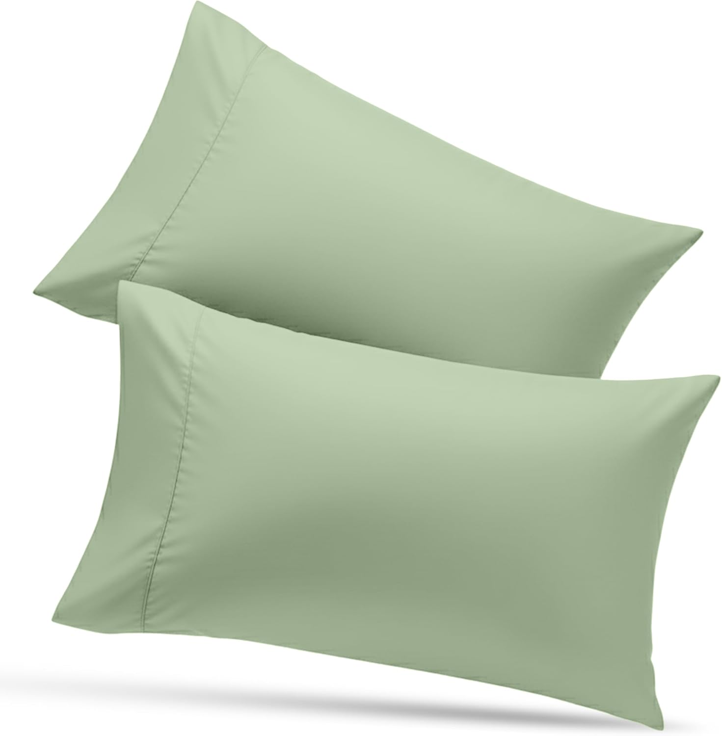 Utopia Bedding Pillow Cases - Soft Brushed Microfiber 2-Pack | Oeko-TEX Certified, 20x26 Inches (Sage)