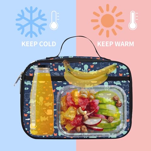 Kids Insulated Lunch Box Cooler Bag for School & Travel