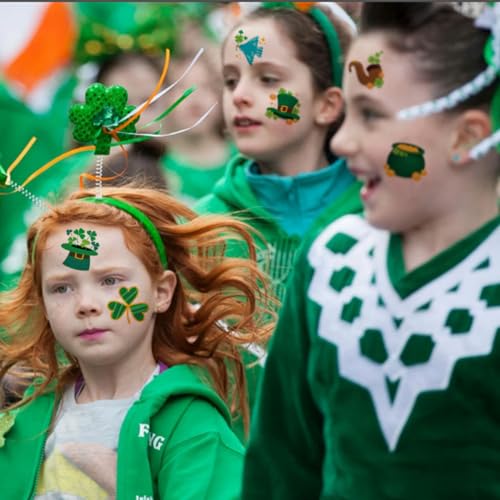 St. Patrick's Day Temporary Tattoos for Kids - 74 Individual Sheets Party Favors