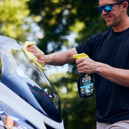 Invisible Glass 92084 Clear Plastic Cleaner - Streak-Free for Vehicles, Boats & More - 22 Fl Oz