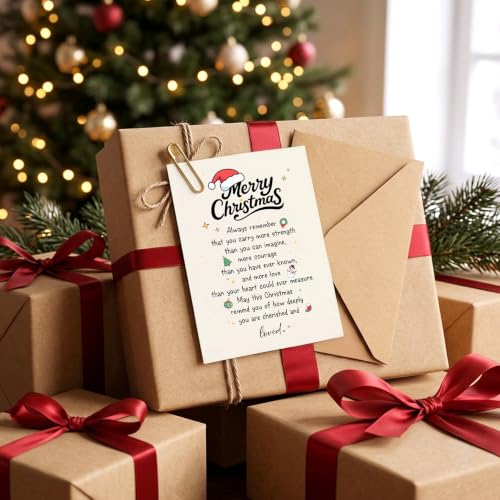 Funny Christmas Card for Granddaughter, Niece, Son - MC-KM-422 Holiday Greeting Card
