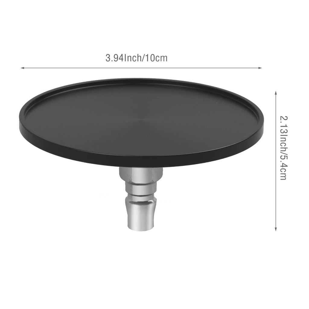 Suction Cup Adapter for Vac-U-Lock Machine, Stainless Steel Quick Air Connector Device Attachment, 4 Inch (Black)