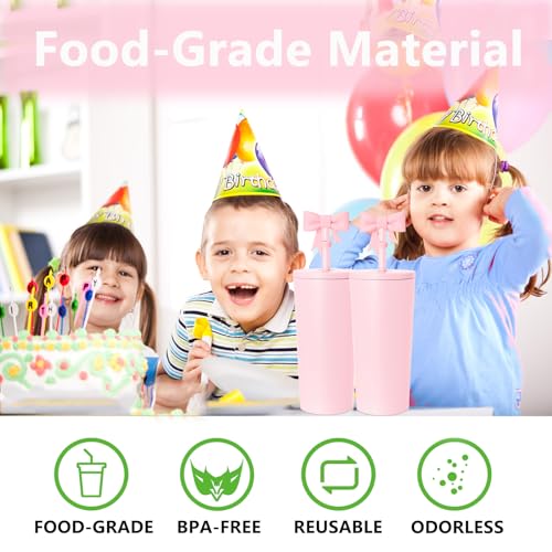 8mm Classic Bow Straw Covers Cap Toppers Compatible with Stanley Tumbler Cups,Reusable Cute Silicone StrawTips Lids Protectors for Reusable DrinkingStraw,StrawAccessories