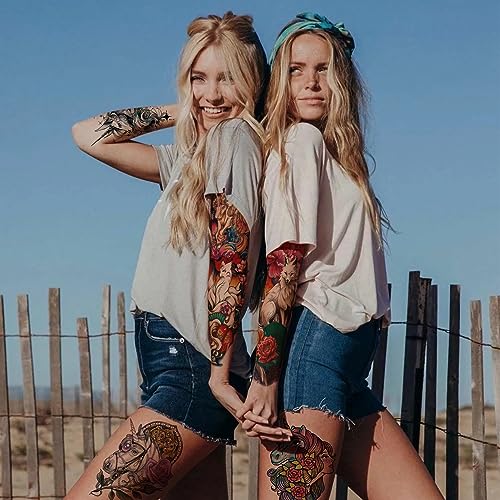 Cuteliili Cute Temporary Tattoos for Kids and Women Waterproof Bulk