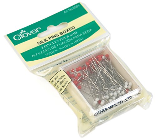 Clover Silk Pins for Thin Fabrics - 100 Pack