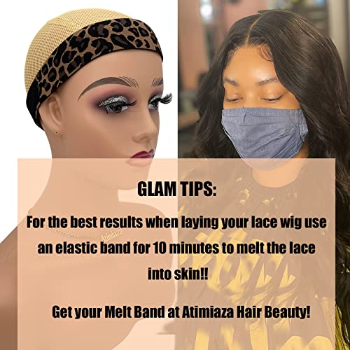 Atimiaza 3 Pcs Elastic Wig Bands for Lace Melting and Edge Laying