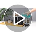 BosilunLife Black Liquid Sculpt Foam Soap Dispenser - Ceramic Hand Soap Dispenser for Kitchen & Bathroom