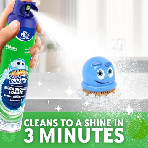 Scrubbing Bubbles Mega Bathroom and Shower Foamer - Rainshower Scent, 20oz