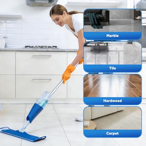 Microfiber Cleaning Pads for Bona Mop - 3 Pack, 18 Inch, Washable