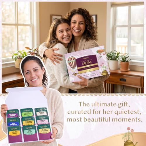 Limited Edition Assorted Tea Gift Set for Mom - 9 Pyramid Bags