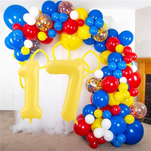 40 Inch Yellow Number 7 Foil Balloon for Birthday & Celebrations