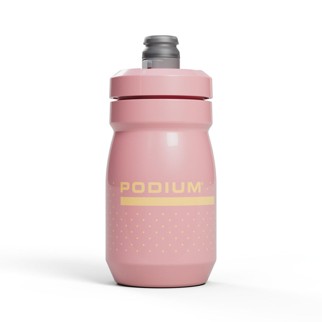 CamelBak Podium Bike Water Bottle 15oz – Lightweight Squeeze Bottle with High Flow Cap, Coral Sunset