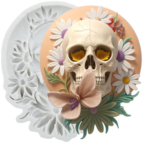Halloween Skull Silicone Mold for Cake Decoration & Candy