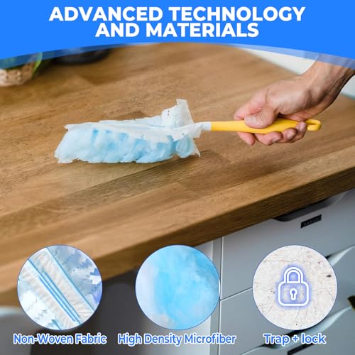 10 Pack Microfiber Duster Refills for Swiffer - Multi-Surface Cleaning