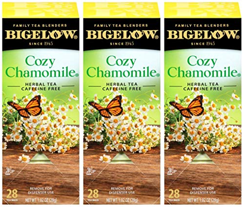 Bigelow Cozy Chamomile Herbal Tea Bags - 28 Count (Pack of 3)