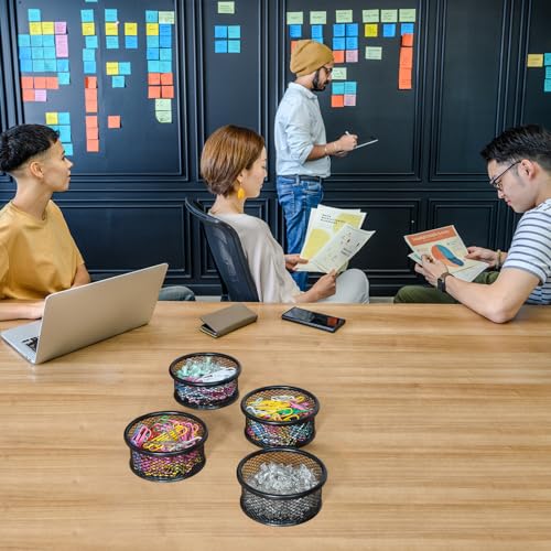DANRONG Large Capacity Paper Clip Holder for Desk Organization