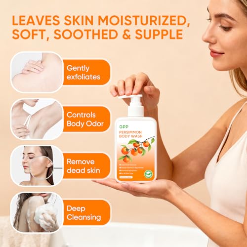 GPP Persimmon Soap Bar for Body Odor Control & Sensitive Skin