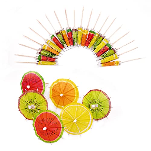 20 Pieces Cocktail Umbrella Picks for Drinks & Appetizers