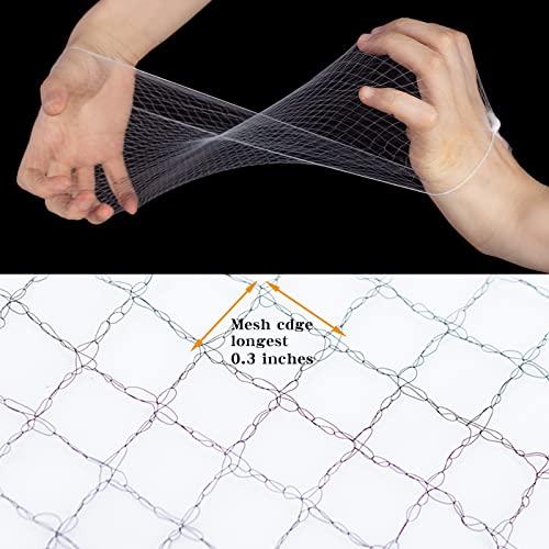 WeKen 20 Inch Invisible Elastic Edge Mesh Hair Nets for Food Service and Ballet Buns