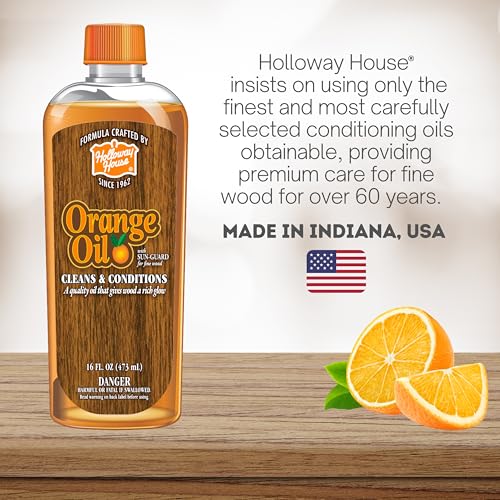 Holloway House Orange Oil Wood Cleaner & Conditioner - 16 Fl Oz