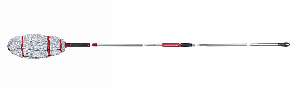 Rubbermaid Microfiber Twist Mop Kit - Lightweight, Machine Washable with 2 Refills | Safe for All Floor Types