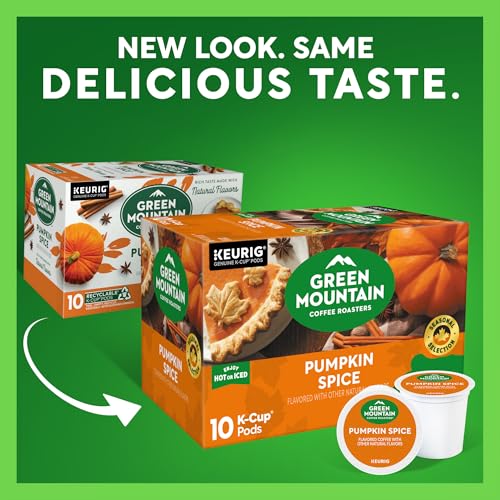 Green Mountain Coffee Pumpkin Spice K-Cup Pods, 10 Count (Pack of 6)