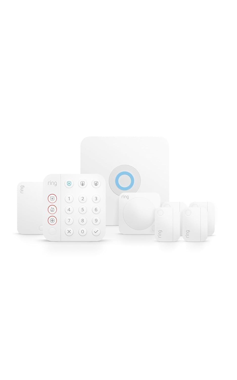 Ring Alarm 8-Piece Security System Kit - Home & Business Protection with 24/7 Monitoring Options