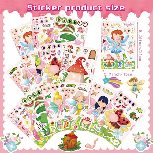 24 Fairy Stickers for Kids - DIY Make Your Own Stickers
