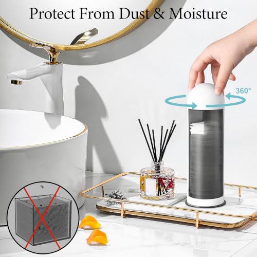 Bodkar Cotton Pad Holder with 360° Rotating Lid - Space-Saving Organizer