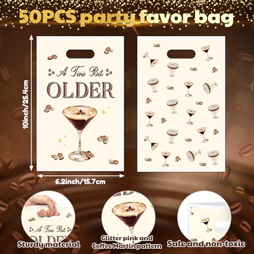 50PCS Coffee & Cocktail Goodie Bags for Adult Parties