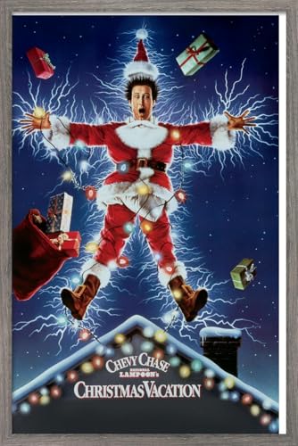 National Lampoon's Christmas Vacation Wall Poster - Barnwood Frame, 34 x 22.4 Inches