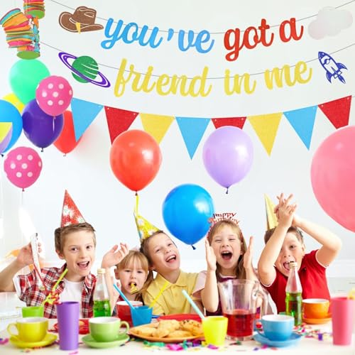 You've Got A Friend in Me Birthday Banner & Pennant Streamers