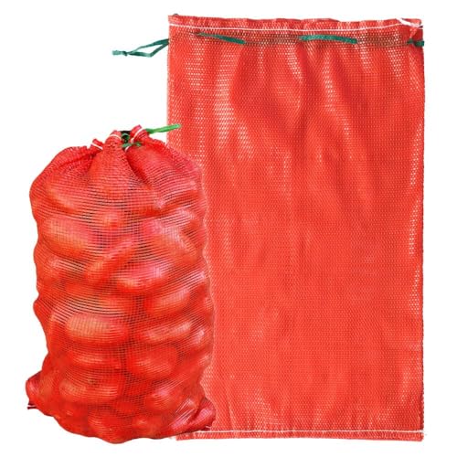 Deebree Extra Large Mesh Produce Bags - 10 Pack, 21" x 32", 60 lbs Capacity
