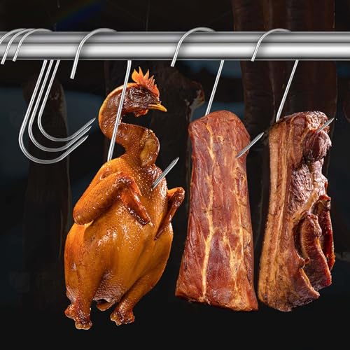 15 Pcs Stainless Steel Meat Hooks - S-Shaped Butcher Hooks Set