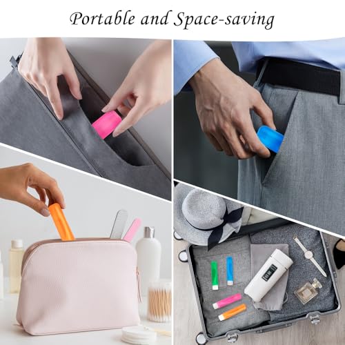 Travel Toothbrush 4 Pack - Folding Soft Mini Toothbrush Set with Case