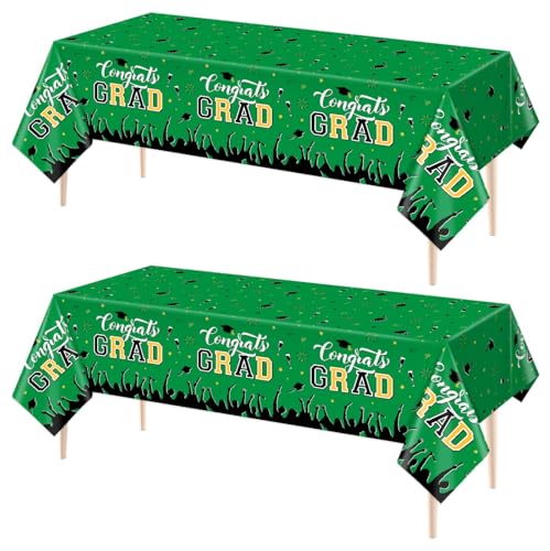 Graduation Table Covers - 2 Pack Waterproof Disposable 54x108"
