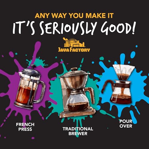 Java Factory Choconut Ground Coffee, Chocolate Coconut Blend, 10 Oz Bag